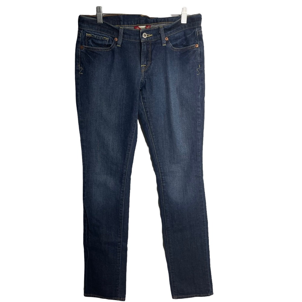 Lucky Brand Sweet N Straight Dark Wash Jeans Womens 6/28 Long Inseam 34x30